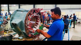 quot Stator Coil Rewinding Of Flange Mount Motor quot [upl. by Jeanelle955]