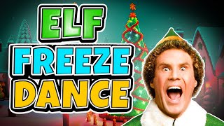 Elf Freeze Dance ❄️🎶 Christmas Brain Break ❄️ Winter Just Dance ❄️ Go Noodles For Kids [upl. by Gussi194]