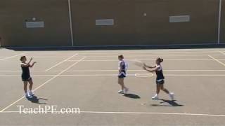 Netball  Attacking Movement  The Front Cut [upl. by Lirbij706]