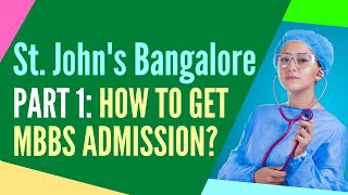 How to get admission in St Johns Bangalore 2020 [upl. by Molahs]