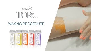 Italwax Top Line SP warm wax  Depilation procedure [upl. by Ezarras]