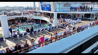 Carnival Valor departing the Port of New Orleans [upl. by Uthrop]