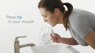 How to Use the Waterpik™ Nano Plus Water Flosser WP320 [upl. by Hashum]