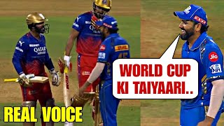 quotISKE DIMAG ME WORLDCUP CHAL RAHA HAI quot  Rohit Sharma trolls Dinesh Karthik Caught on STUMP MIC [upl. by Schacker]