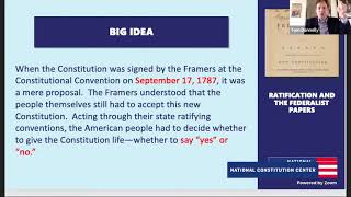 Ratification and The Federalist Papers Introductory Level [upl. by Saleme]