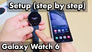 Galaxy Watch 6 How to Setup step by step [upl. by Mauri509]