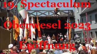 Oberwesel 19 Mittelalterliches Spectaculum Umzug und Eröffnung [upl. by Newcomer]