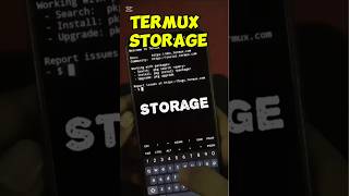 Termux Storage Simulation Learn the process techhacker coding technology htmlcssandjavascript [upl. by Ymirej]