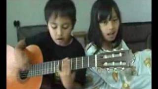 Dear God  A7X cover  ALMAS 7 Years Old [upl. by Eiroc]