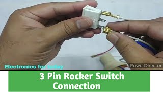 3 Pin Rocker Switch ConnectionRocker Switch WiringRocker Switch [upl. by Llennol]