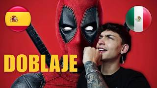 REACCIÓN a DOBLAJE LATINO 🇲🇽 vs ESPAÑOL 🇪🇸 DEADPOOL 😱 WTF [upl. by Haroved]