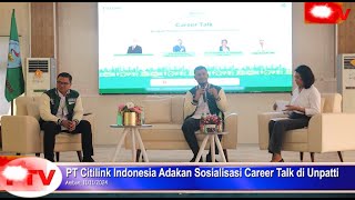 PT Citilink Indonesia Adakan Sosialisasi Career Talk di Unpatti citilink [upl. by Yatnod]