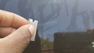 How to remove Paint overspray or clearcoat from car auto glass or windshield using goo gone [upl. by Ennovyhc242]