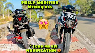 tvs Ntorq fully modified 🤩😍 one in Himachal ntorq 🤩 ntorq 125 vlog  ntorqvlog [upl. by Namus]