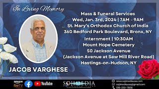 FUNERAL SERVICES  JACOB VARGHESE [upl. by Kinghorn]