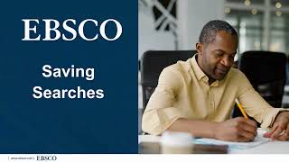 New EBSCO UI Features Saving Searches [upl. by Seraphine384]