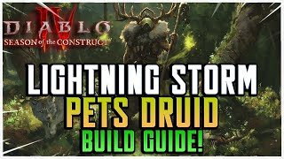 Lightning Storm Companion Druid Build Guide Diablo 4 Season 3 [upl. by Lawler]