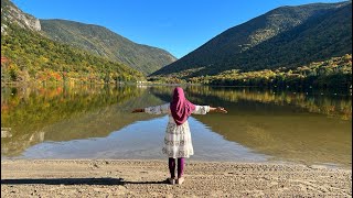 New Hampshire  Franconia Notch State Park  The Basin  Echo Lake Beach And Cannon Mountain [upl. by Pylle550]