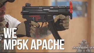 WE MP5K Apache Airsoft Gas Blowback SMG  AirSplat On Demand [upl. by Hairam448]