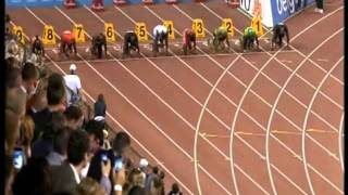 USAIN BOLT 976 at BRUSSELS DIAMOND LEAGUE 16092011 [upl. by Enahs900]