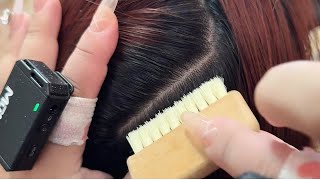 ASMR Relaxing Dandruff Cleaning Hands Comb and Brush Sounds [upl. by Neil]