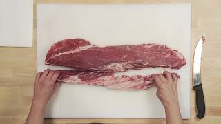 Beef 101 How To Cut Your Own Tenderloin Steaks [upl. by Yduj]