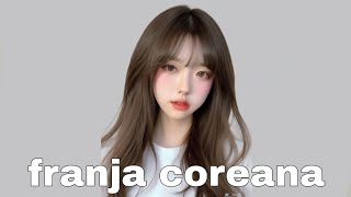 TUTORIAL de franja das coreana [upl. by Dirfliw]