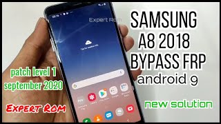 Samsung Galaxy A8 2018 SMA530F Android 9 FRPGoogle Account Lock Bypass New Security Patch Level [upl. by Gosnell]