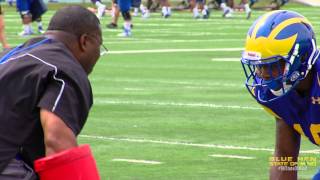 Blue Hens Football Training Camp 2014 Bryan Bossard Micd Up [upl. by Keli]