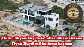 Fiyat düştü Didim Akyeniköyde 612m2 arsa içinde full eşyalı 41 ultra lüks villa  müştemilat [upl. by Asyen]