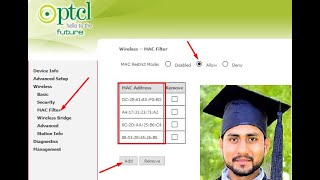 How to Add MAC AddressEnable MAC Filtering on PTCL ModemRouter and change password [upl. by Marybella562]