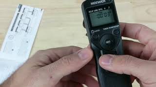 Neewer Timer Remote Intervalometer for Canon Cameras  Functionality amp Review [upl. by Ransome485]