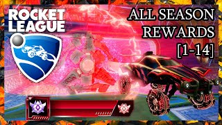 Rocket League All Season Rewards Season 114 BF2P [upl. by Thanos]