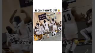 Yo coach might be a crash out 💀 trending youtube viralvideo basketball fyp funny [upl. by English]