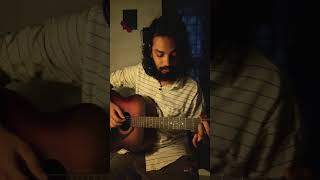 cherathukal kumbalangi nights song intro on guitar [upl. by Ruhtra]