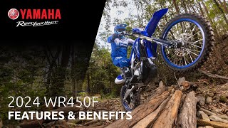 2024 WR450F  Features amp Benefits [upl. by Kelsy776]