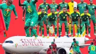 Malawi arrivèe des Lions du Sénègal á L Aeroport de Lilongué [upl. by Notsirt]