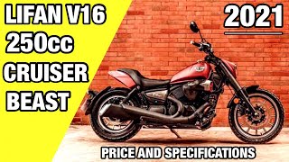 LIFAN V16 250cc 2021 Model Review  A POWER HOUSE  BIKE MATE PK [upl. by Atlas]