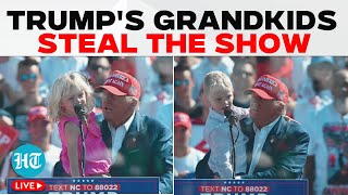 Donald Trump Speech Live  Trump’s Grand Children Steals The Show at North Carolina Rally  US News [upl. by Rihat]