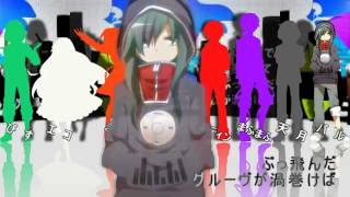 【Nico Nico Chorus】Children Record  チルドレンレコード【8 Peoples Chorus  1】 [upl. by Eirret97]