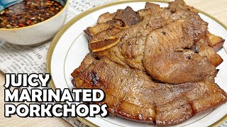 Juicy Marinated Pork Chops  Pan Pan Fried Pork Chops [upl. by Nelsen]