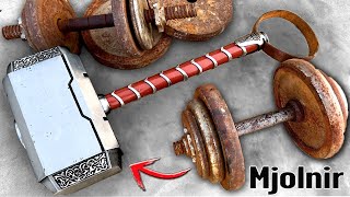 Machining Solid THOR Hammer out of Heavy Dumbbells [upl. by Dionisio]