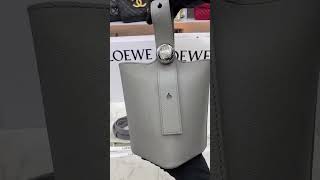 Unboxing LOEWE Pebble Mini Leather Bucket Bag In Grey freefire bestbag luxurybags [upl. by Eatnoled]