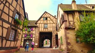 RIQUEWIHR ALSACE REGION FRANCE 🇫🇷 4K VIDEO [upl. by Helve]