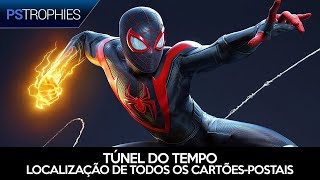 SpiderMan Miles Morales  Todos os CartõesPostais  Troféu 🏆 Túnel do Tempo [upl. by Louisa760]