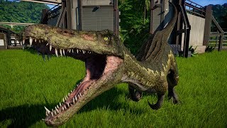 Baryonyx vs Carnotaurus Ceratosaurus Allosaurus  Jurassic World Evolution [upl. by Innep]