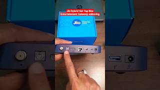 Jio hybrid Set Top Box Entertainment Gateway unboxing video  Jio wifi set top box jio jiostb [upl. by Airdnaed]