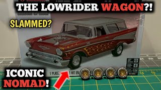 Unboxing Monogram 57 Chevy Nomad Lowrider 1589 GB [upl. by Mairb]