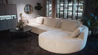 Easysofa  Hoeksalon Italio  Beige [upl. by Lletnuahs]