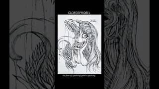 TW DRAWING PHOBIAS PART 1  Glossophobia  art sketch pen shorts phobia [upl. by Mimi54]